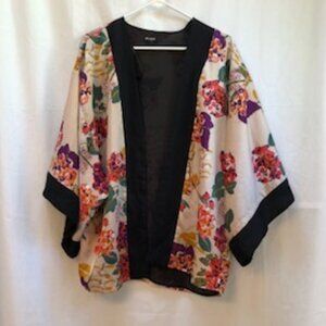 H&M Conscious Collection Floral Lightweight Coverup Jacket Large Like New